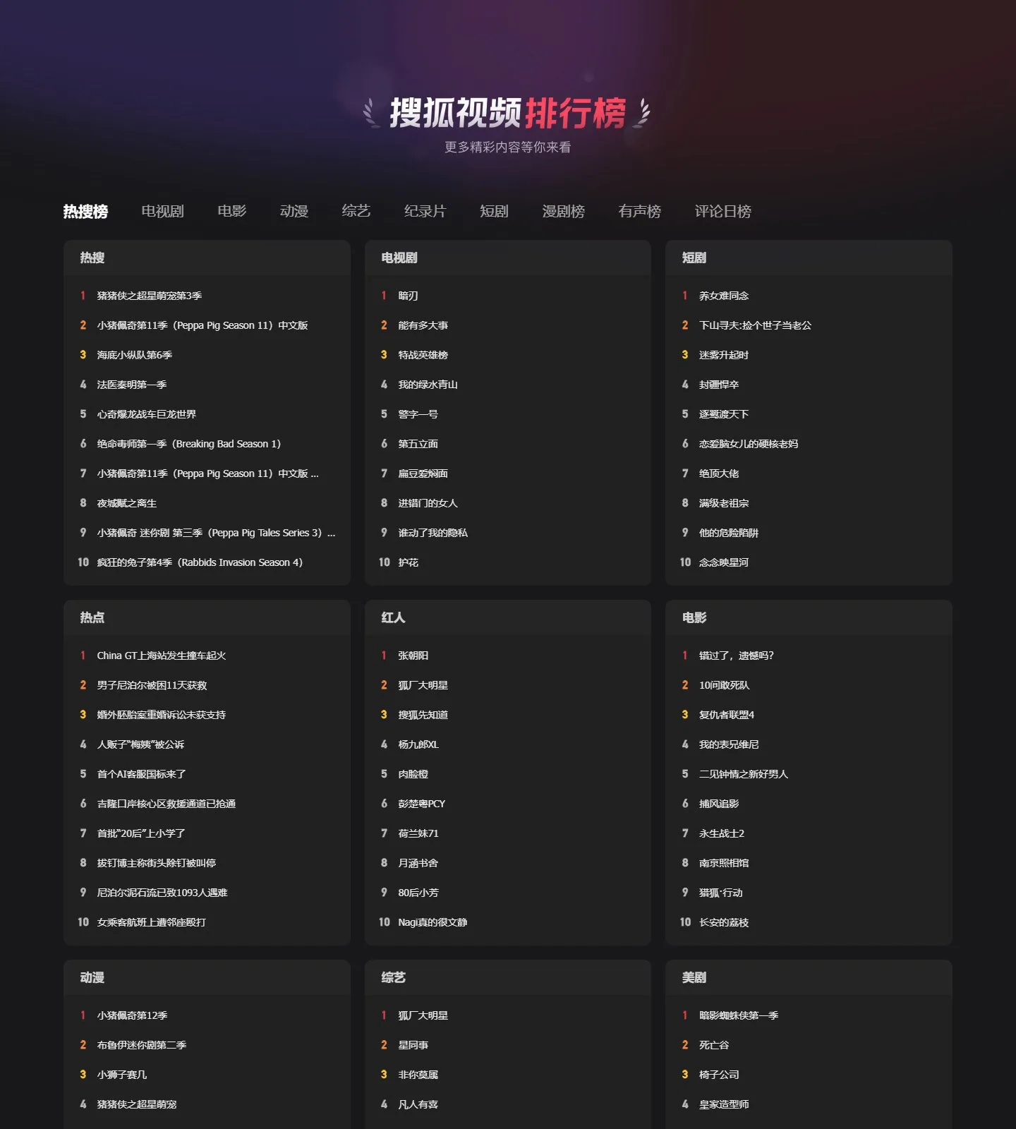 官网首页截图